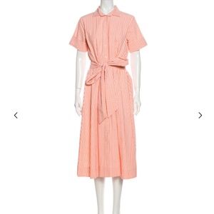 Lisa Marie Fernandez Plaid Print Long Dress